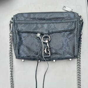Rebecca Minkoff Gray Crossbody Bag with Chain Strap